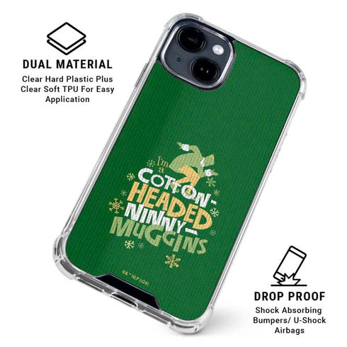 Elf Cotton Headed Ninny Muggins iPhone 14 Clear Case
